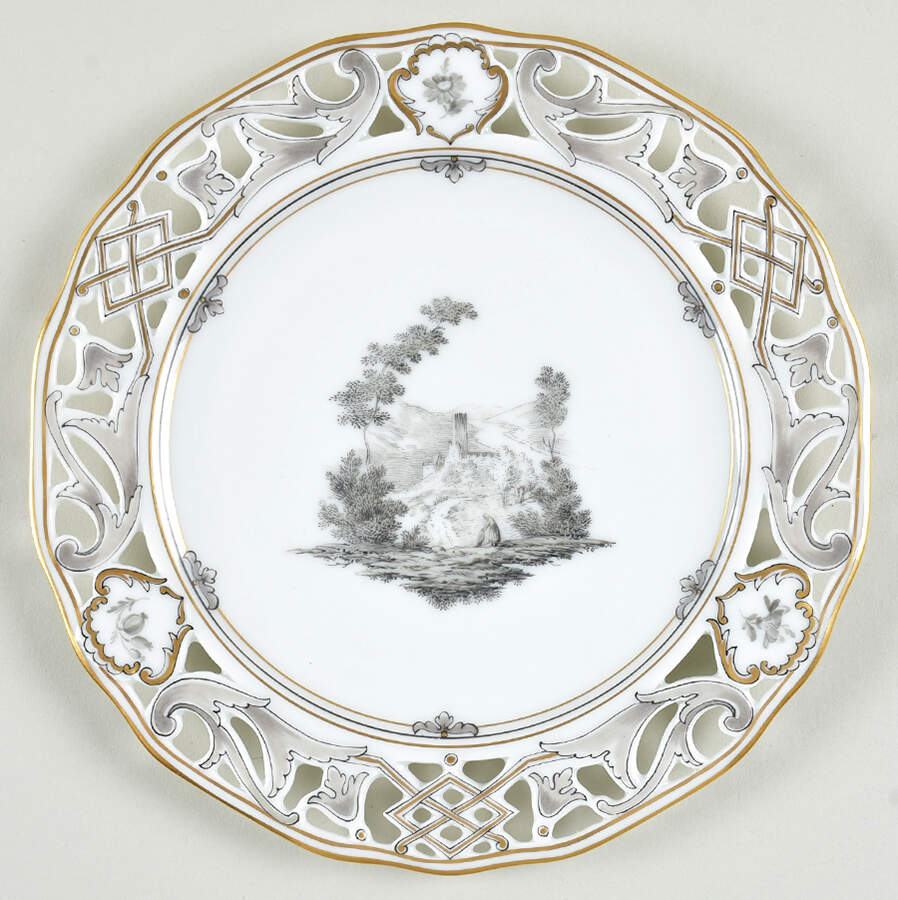 D5199 Salad Plate by Wiener Porzellan-1