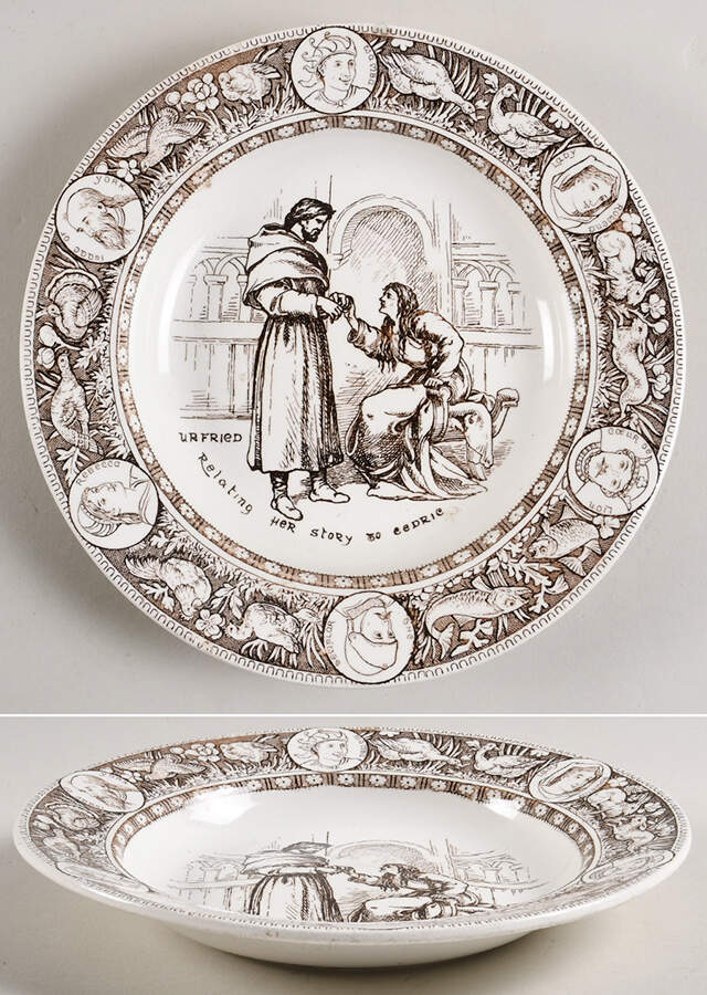 Ivanhoe-Brown Rim Soup Bowl by Wedgwood-1