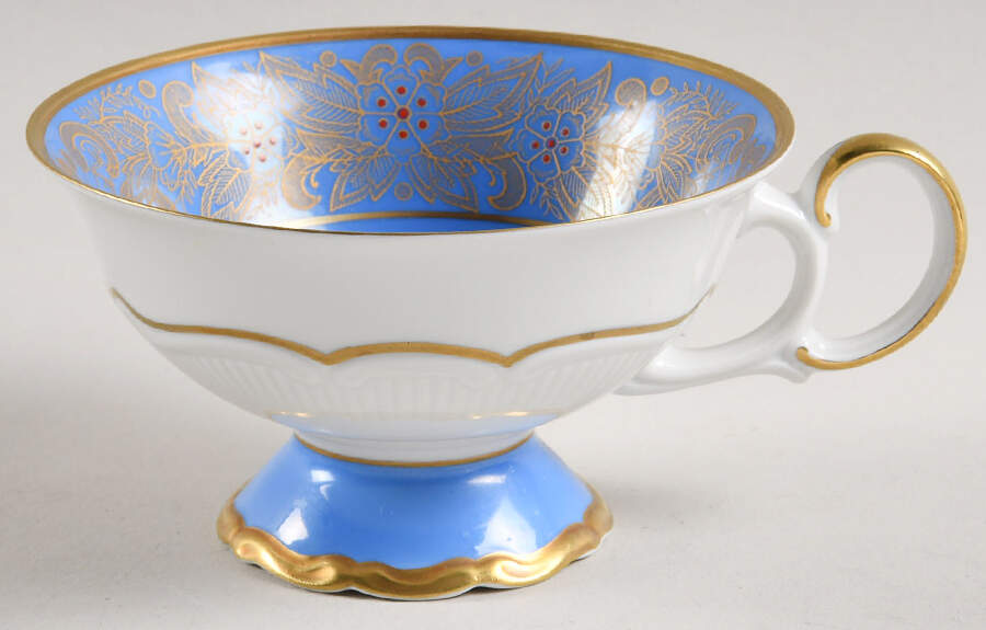 40051 Light Blue Footed Cup by Weimar-1