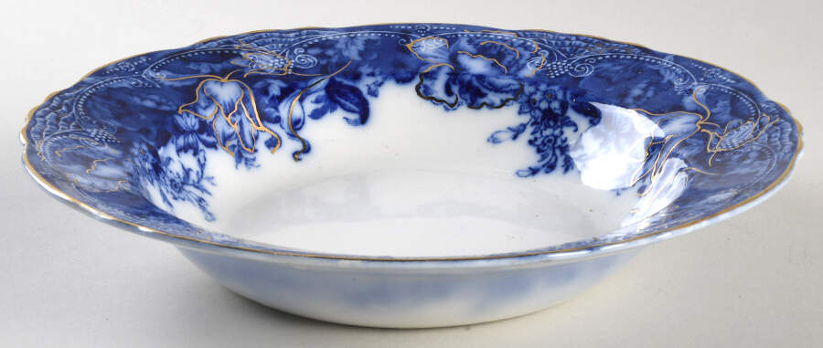 Clytie Gold Trim 9" Round Vegetable Bowl by Wedgwood-1