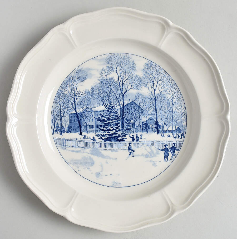 Westtown School Queen's Shape Dinner Plate by Wedgwood-1