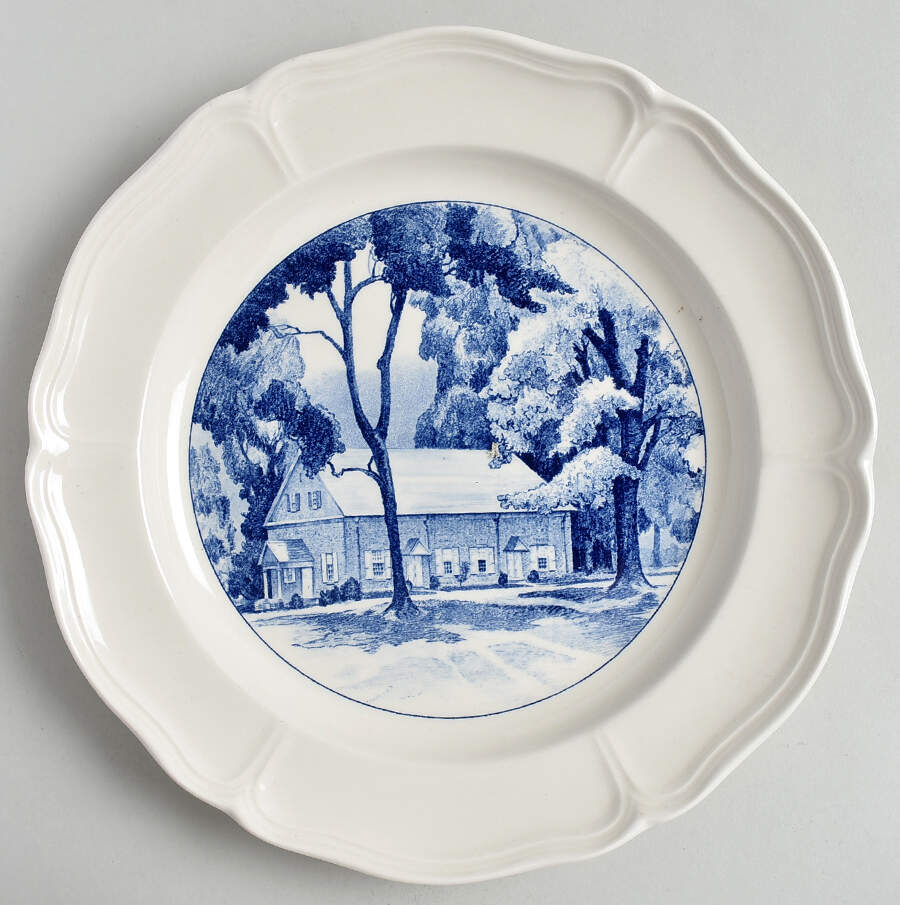 Westtown School Queen's Shape Dinner Plate by Wedgwood-1