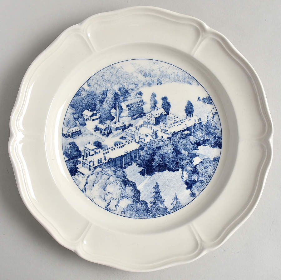 Westtown School Queen's Shape Dinner Plate by Wedgwood-1