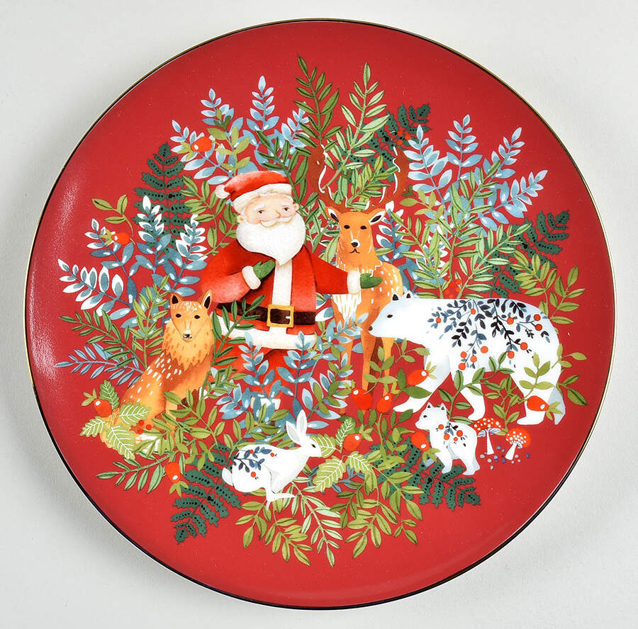 Christmas Forest Salad Plate by Williams-Sonoma-1