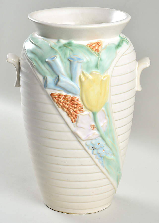 Mi Flo 10" Handled Vase by Weller-1