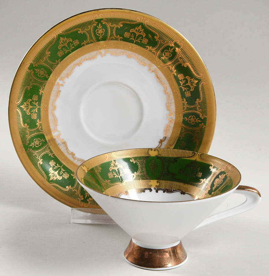 WIG1600 Footed Cup & Saucer Set by Winterling - Bavaria-1