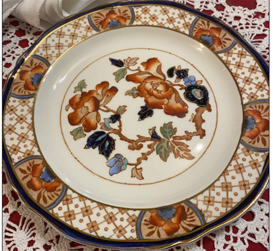 Stanley Rust Multicolor Salad Plate by Wood & Sons-1