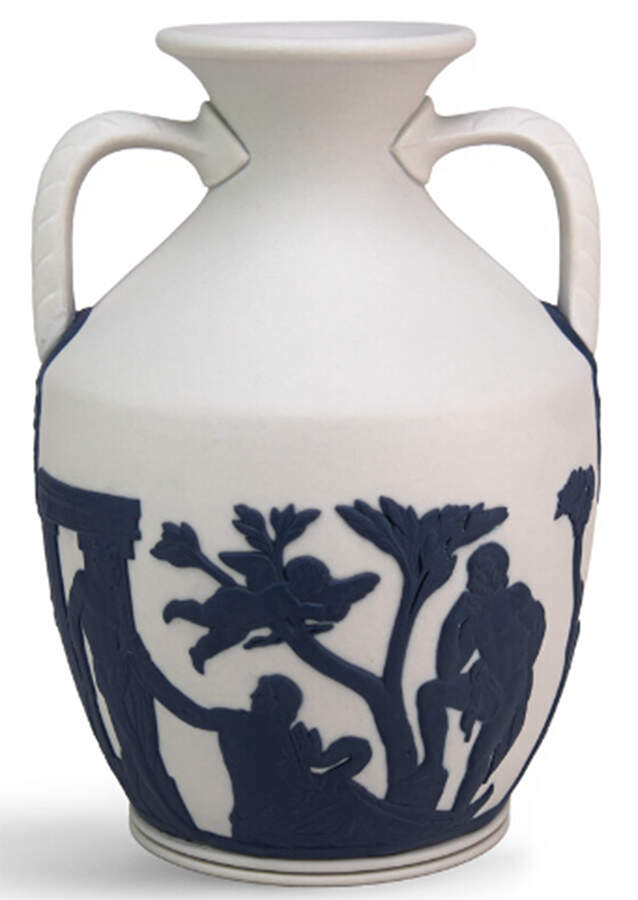 Iconic Prestige Collection 6" Two Handles Portland Vase by Wedgwood-1