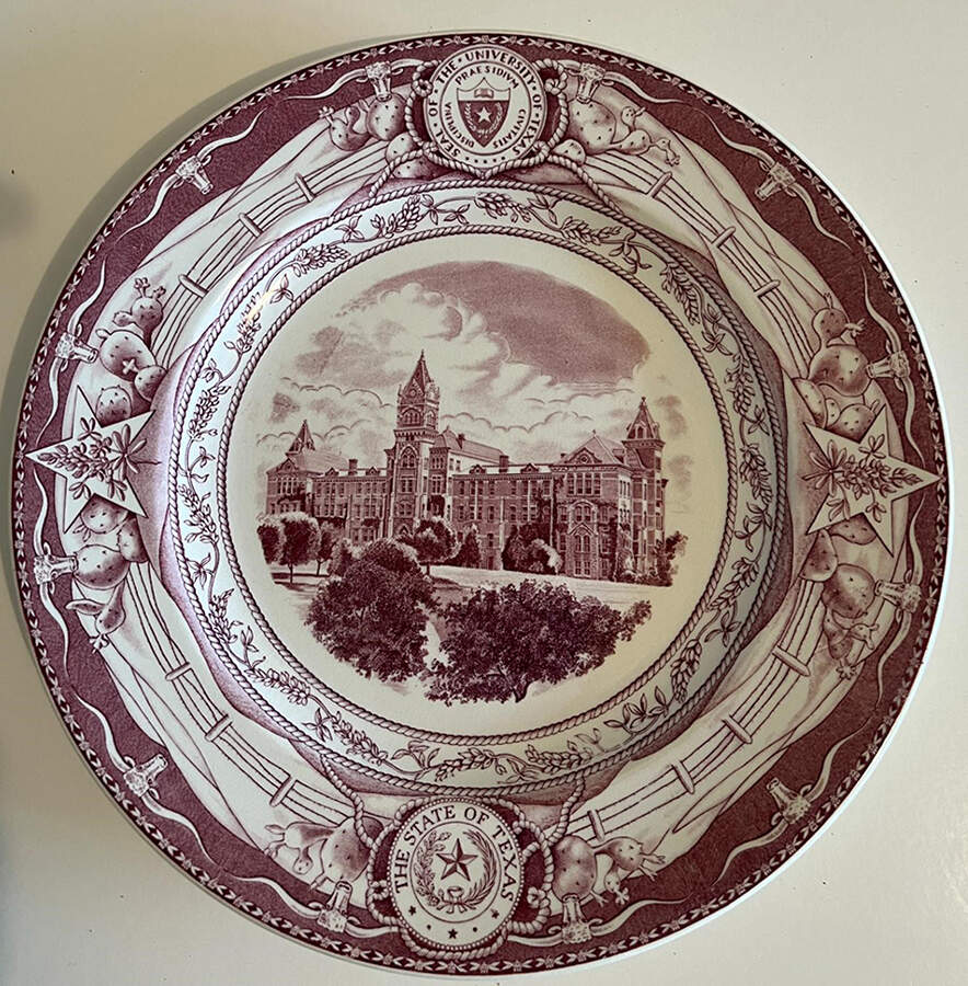University of Texas-Mulberry Dinner Plate by Wedgwood-1
