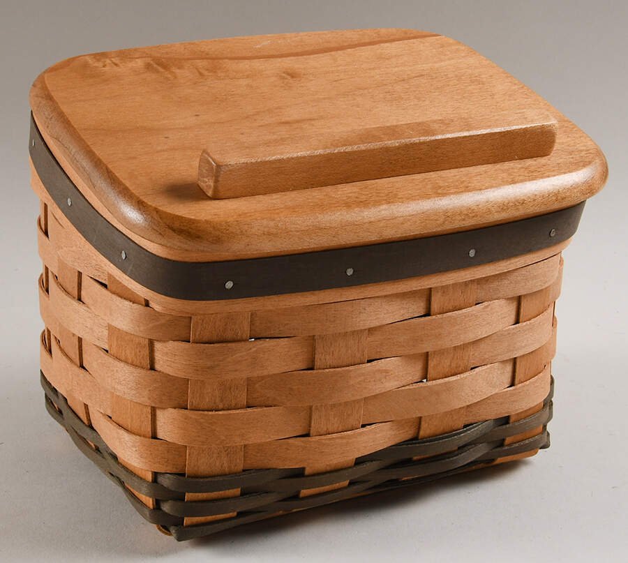 Baskets and Accessories Small Recipe Basket & Lid by Workshop Gerald Henn-1