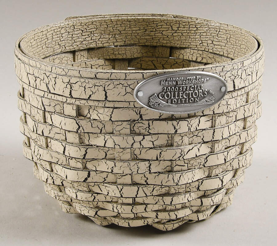 Baskets and Accessories 2000 Special Collector's Lil White Pumpkin Basket by Workshop Gerald Henn-1