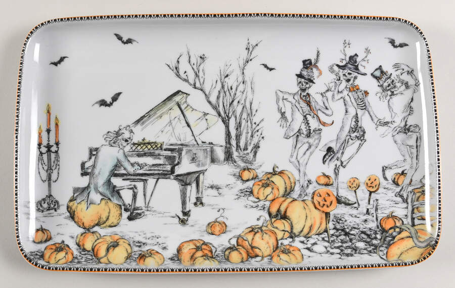 Haunted Hosts 14" Rectangular Serving Platter by Williams-Sonoma-1