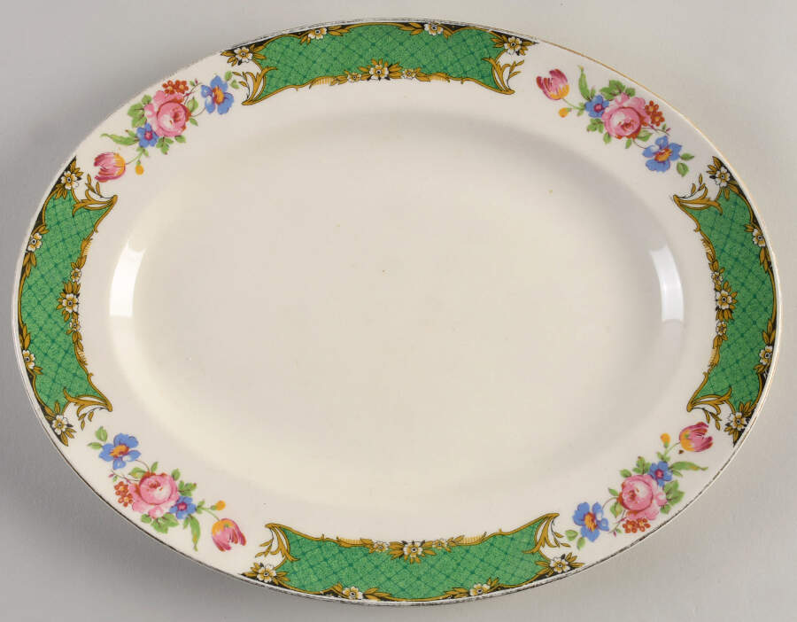 520 12" Oval Serving Platter by Arthur J Wilkinson-1