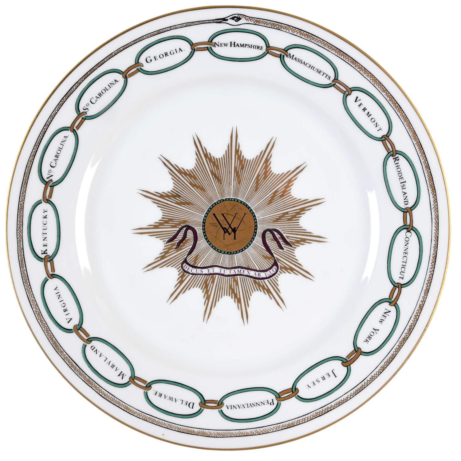 The White House Collection (Black Backstamp) Dinner Plate by Woodmere-1