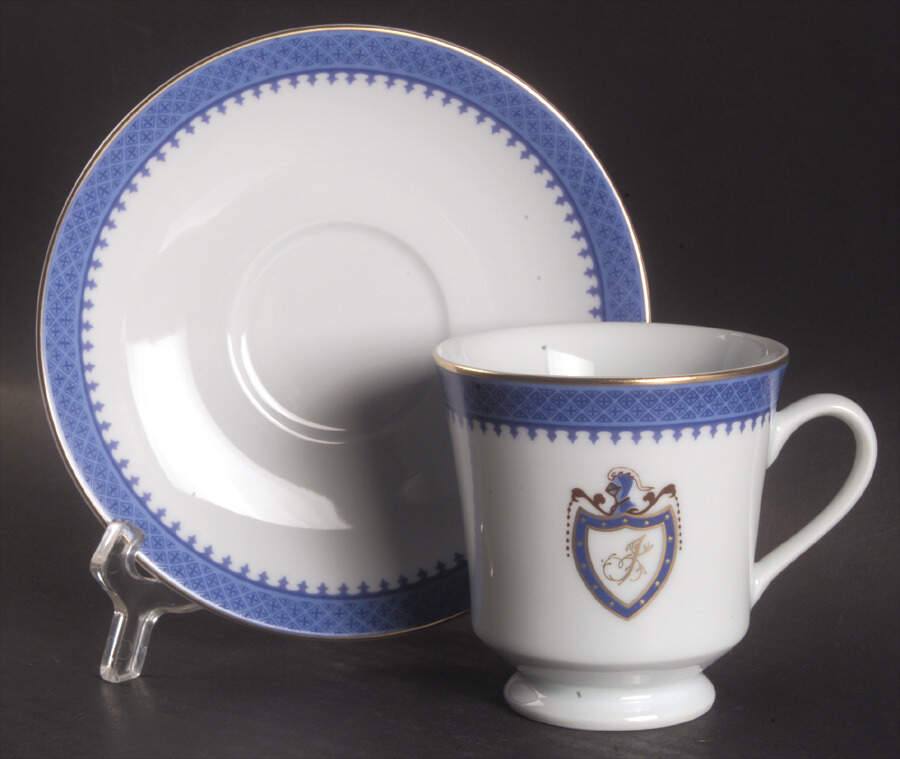 The White House Collection (Black Backstamp) Footed Cup & Saucer Set by Woodmere-1