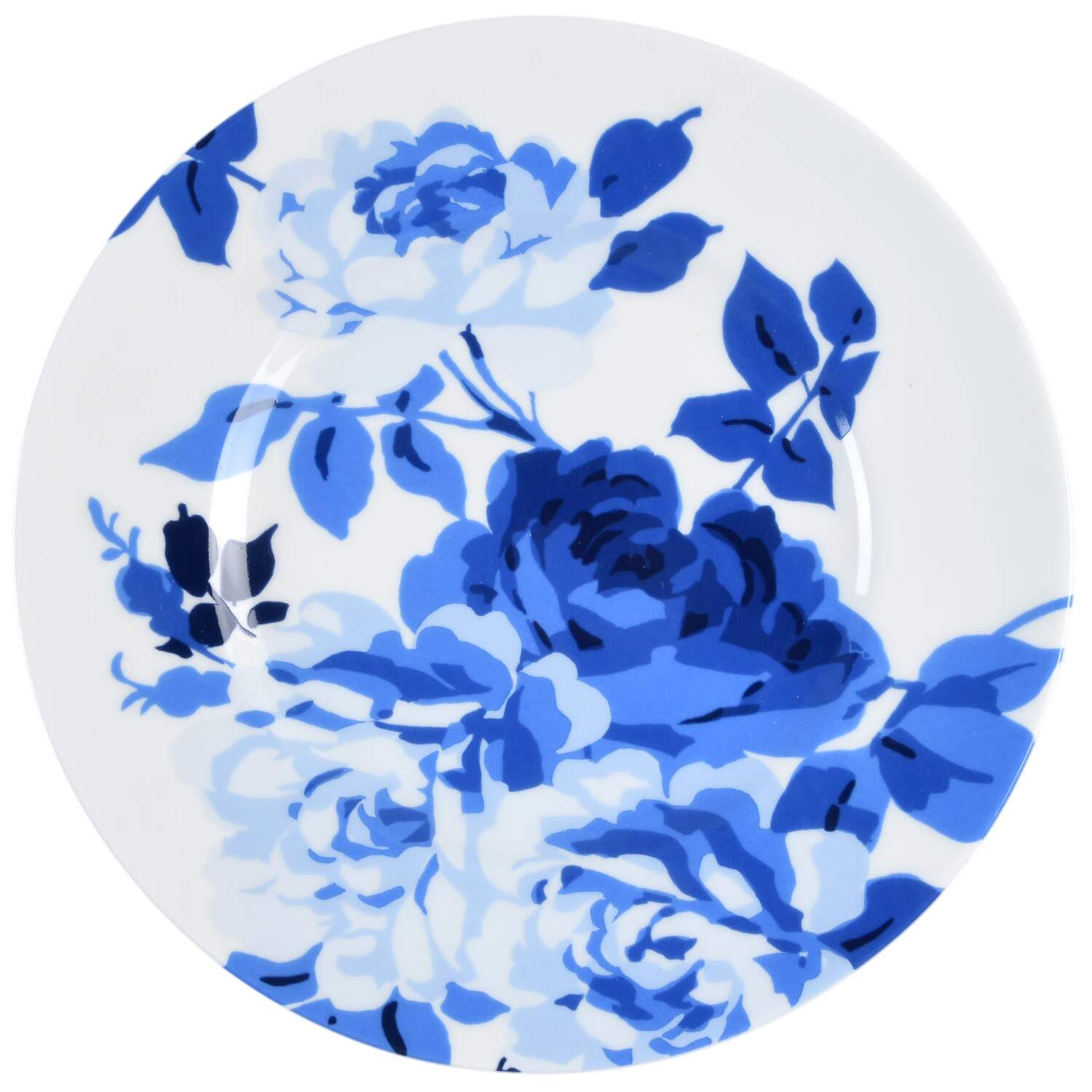 Indigo Rose Luncheon Plate by Westbury Court-1
