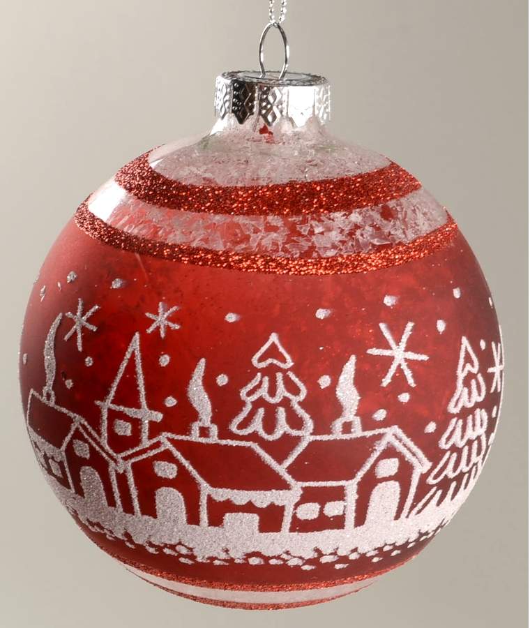 Giftware Q  Village Scene Ornament by Silvestri-Demdaco-1