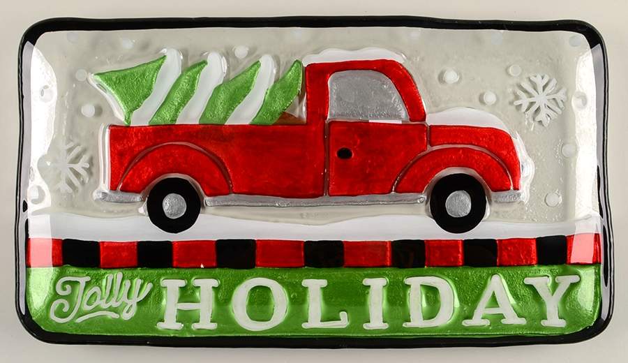 Giftware Q  Pickup Truck Platter by Silvestri-Demdaco-1