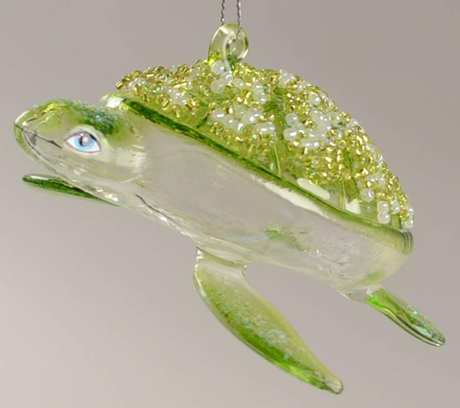 Giftware Q  Glass Turtle Ornament by Silvestri-Demdaco-1