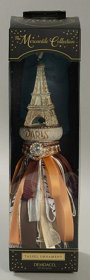 Giftware Q Eiffel Tower Tassel Ornament by Silvestri-Demdaco-1