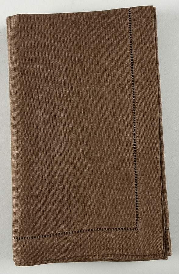 Fine Linens, Napkins (4 Pack) 20" x 20" Walnut Napkin by Sferra-1