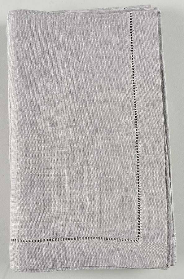 Fine Linens, Napkins (4 Pack) 20" x 20" Gray Linen Napkin by Sferra-1