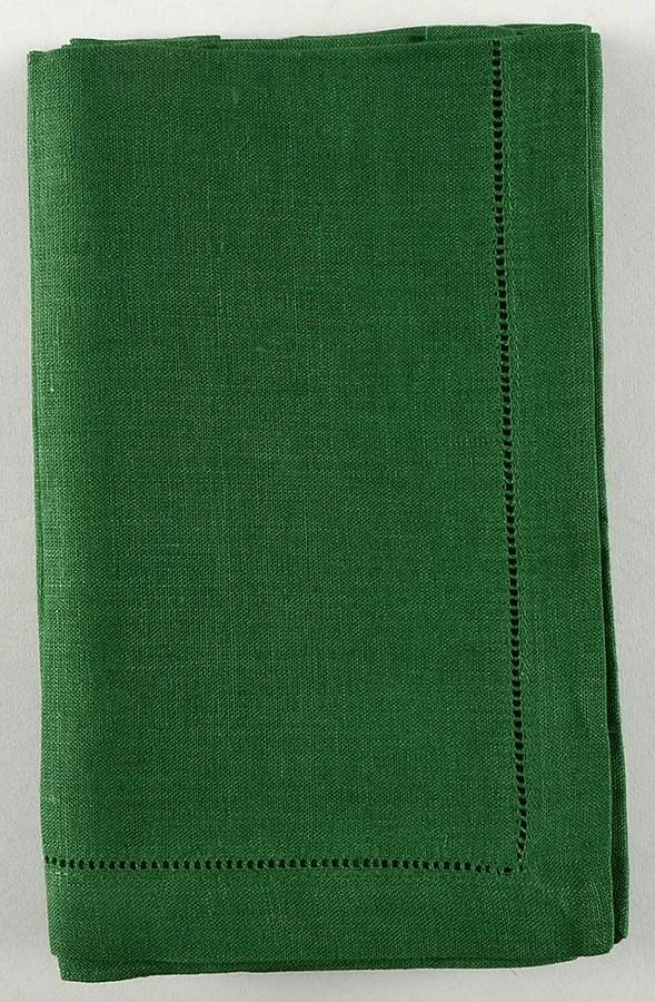 Fine Linens, Napkins (4 Pack) 20" x 20" Emerald Green Napkin by Sferra-1