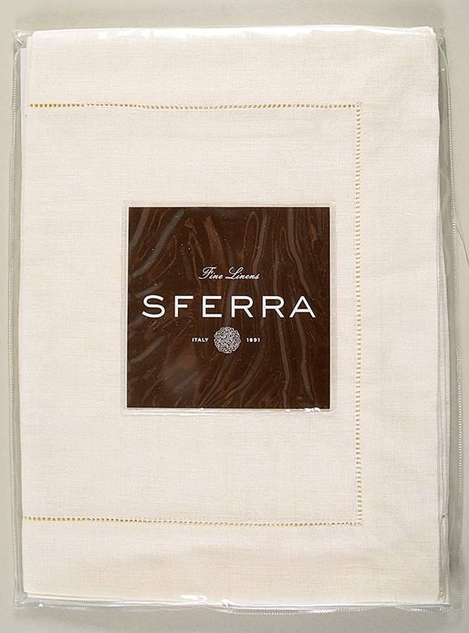 Fine Linens, Napkins (4 Pack) 14" x 20" Oyster Placemat by Sferra-1