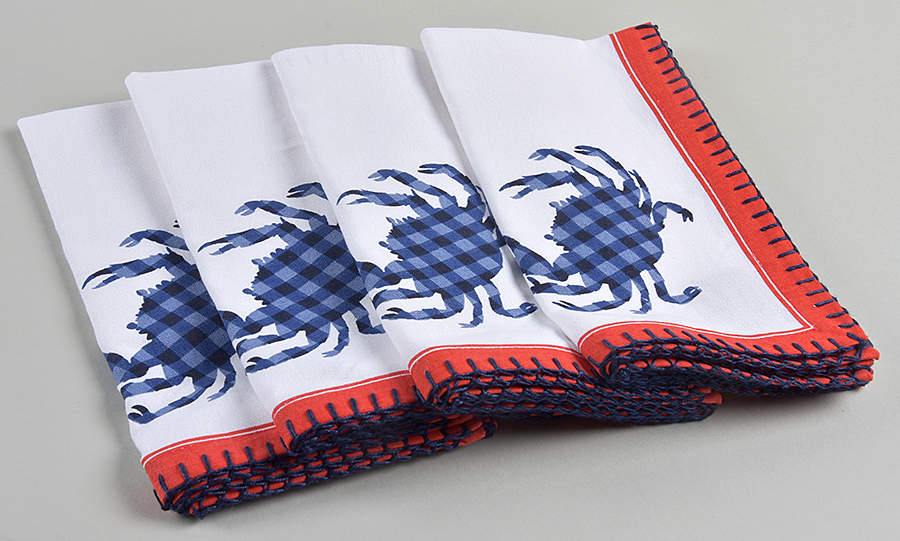 Giftware Crab Dinner Npkn S/4 20 X 20 by One Hundred 80 Degrees-1