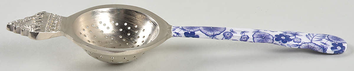 Melamine Dinnerware Blue & White Tea Strainer by One Hundred 80 Degrees-1