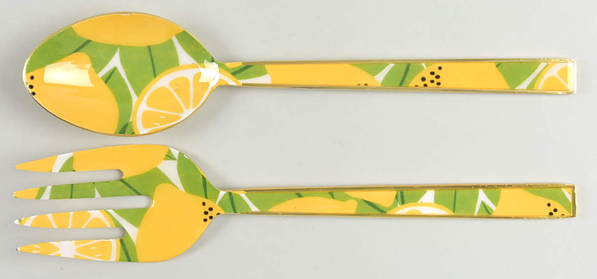 Melamine Dinnerware Lemon Serving Set by One Hundred 80 Degrees-1