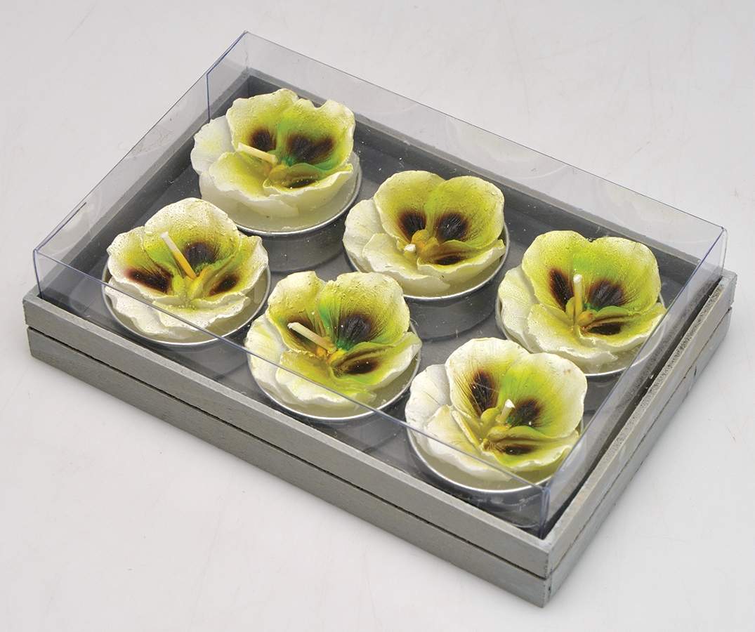 Giftware Pansy T-Light by One Hundred 80 Degrees-1