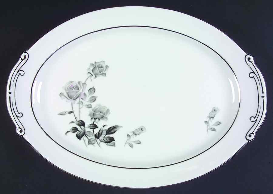 2351 16" Oval Serving Platter by Yamaka-1