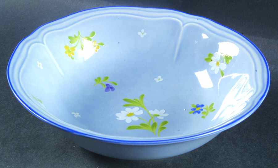 Auberge Blue Coupe Cereal Bowl by Yamaka-1
