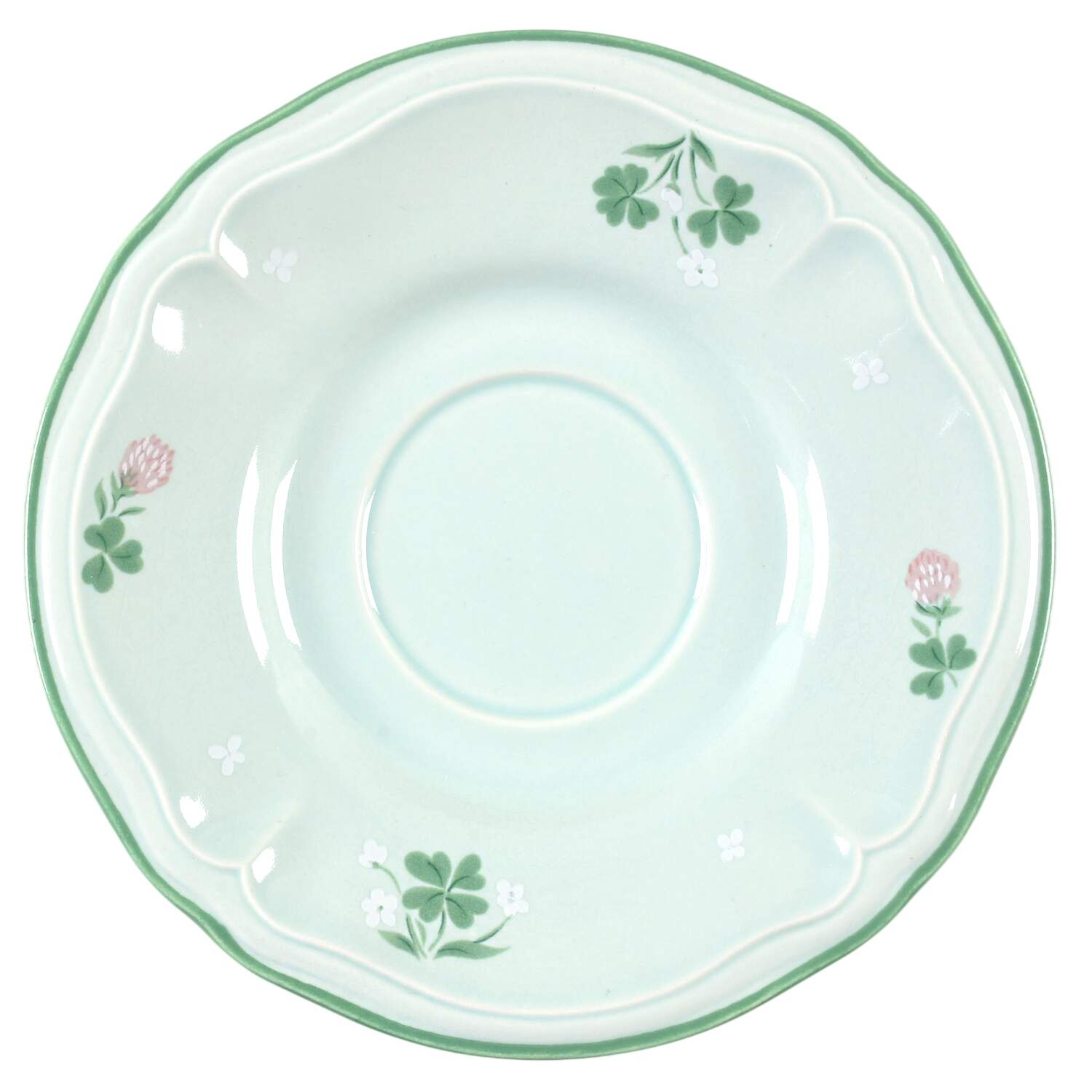 Auberge Green Saucer by Yamaka-1