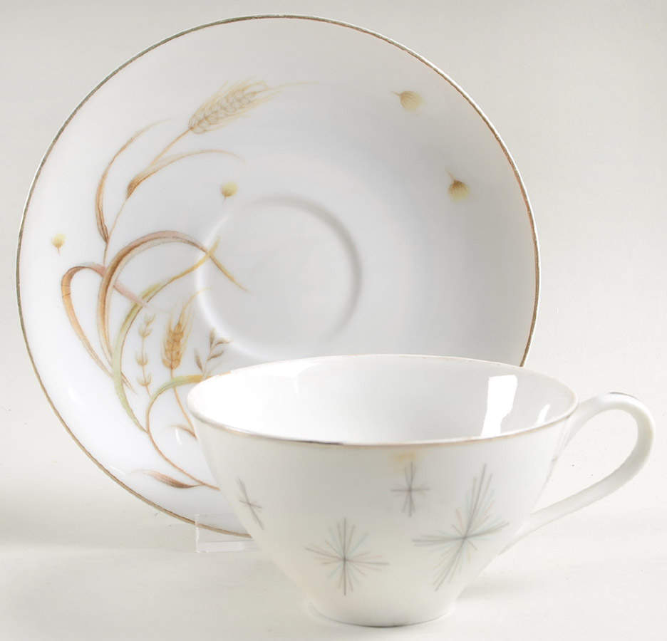 Autumn Pride Flat Cup & Saucer Set by Yamaka-1