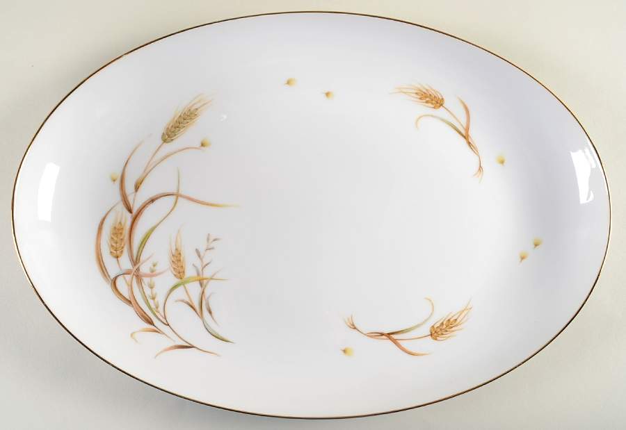 Autumn Pride 16" Oval Serving Platter by Yamaka-1