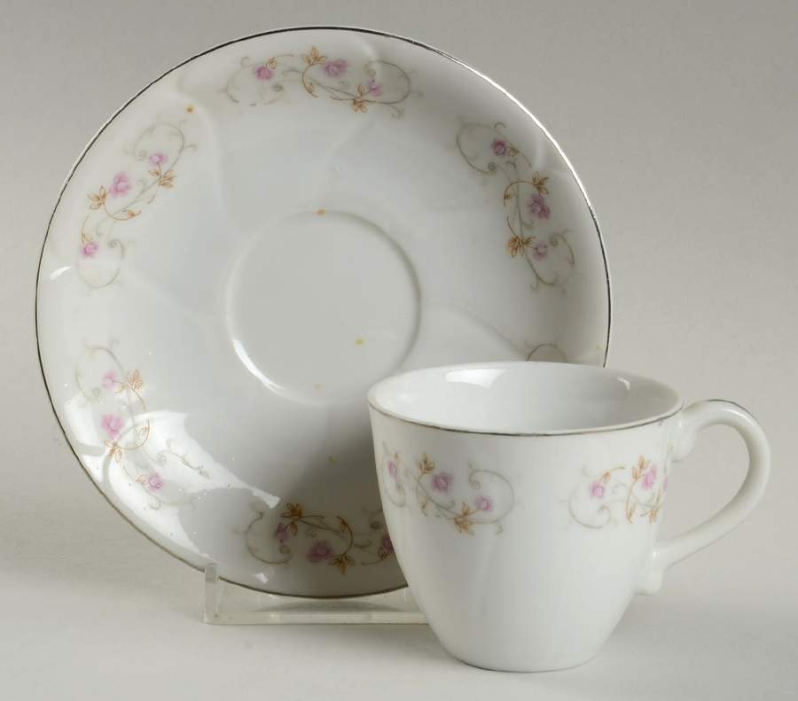 Belvedere Flat Demitasse Cup & Saucer Set by Yamaka-1