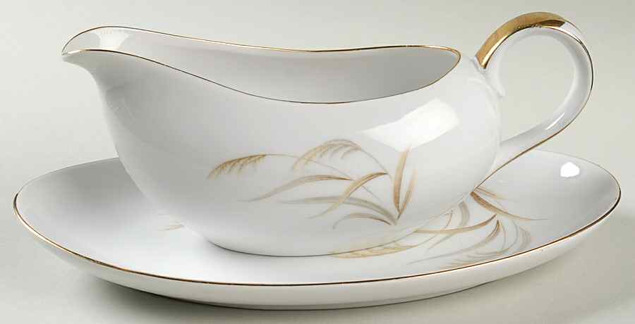 Calypso Gravy Boat & Underplate by Yamaka-1