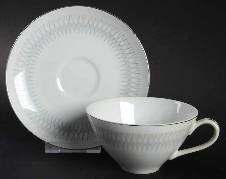 Capri Flat Cup & Saucer Set by Yamaka-1