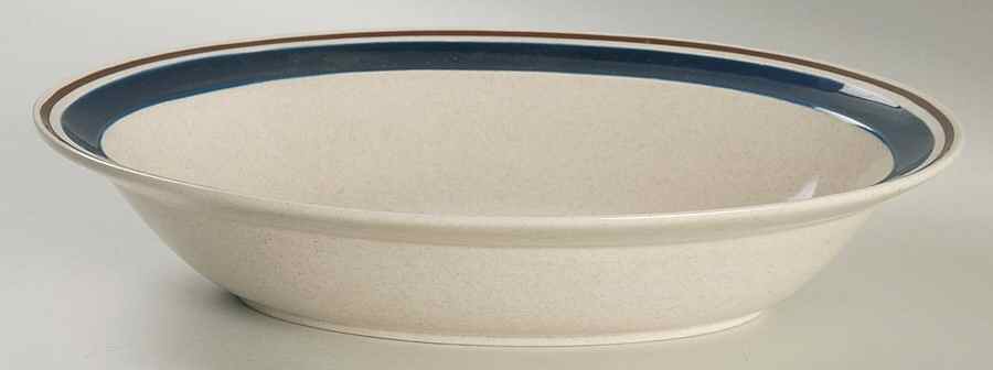 Chateau Cobalt Blue 10" Oval Vegetable Bowl by Yamaka-1