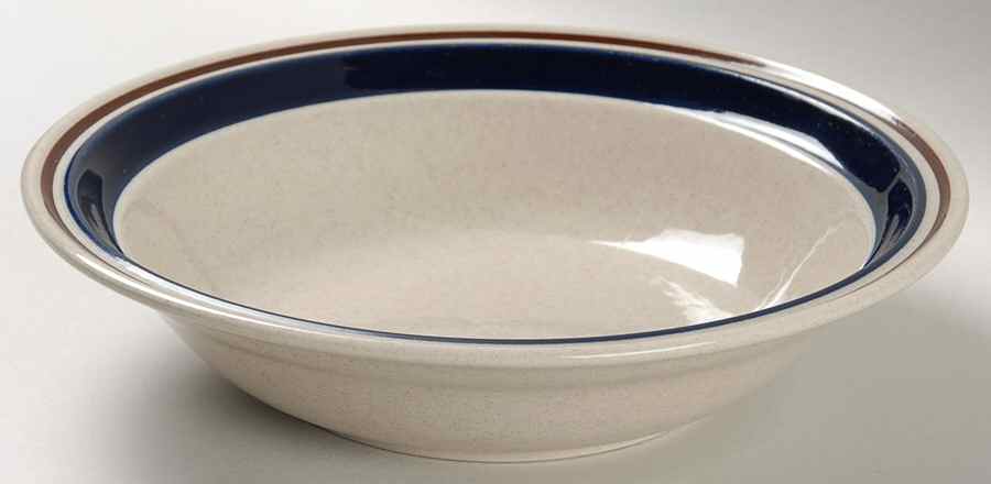 Chateau Cobalt Blue Rim Soup Bowl by Yamaka-1