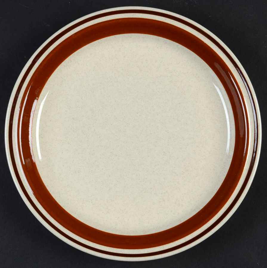 Chateau Sienna Brown Salad Plate by Yamaka-1