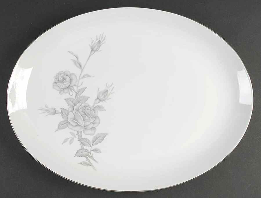 Chateau Rose 16" Oval Serving Platter by Yamaka-1