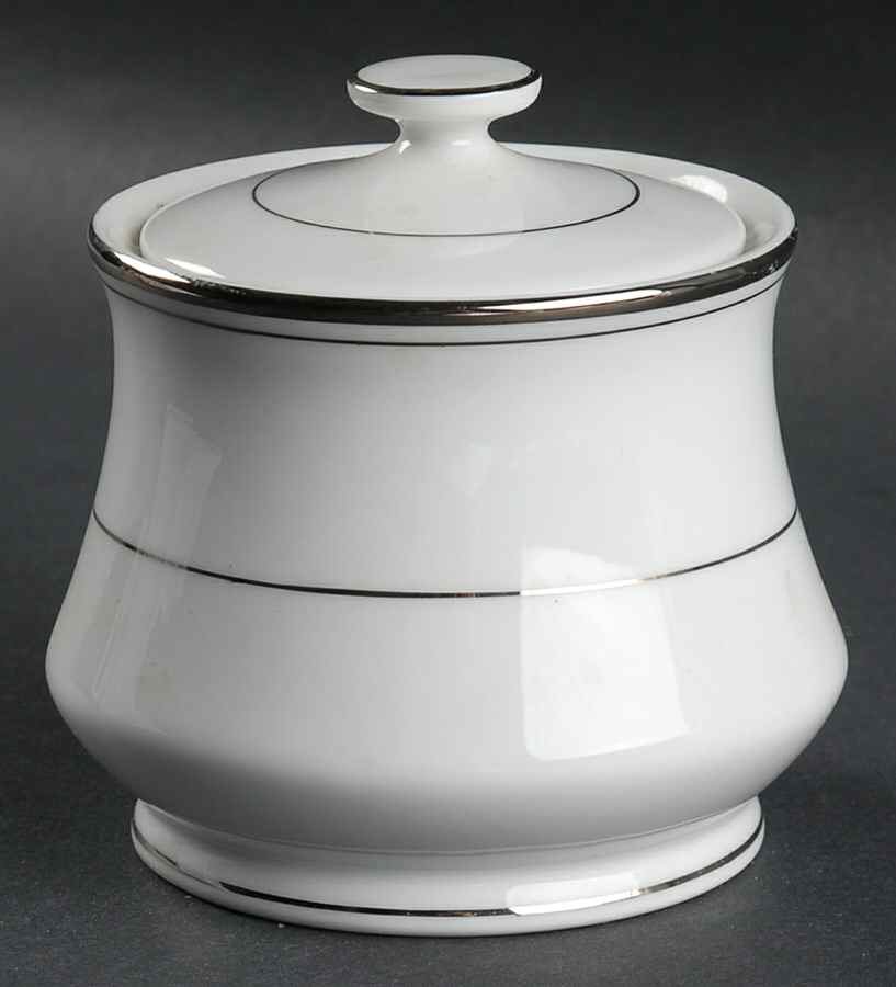Crown Platino Sugar Bowl & Lid by Yamaka-1
