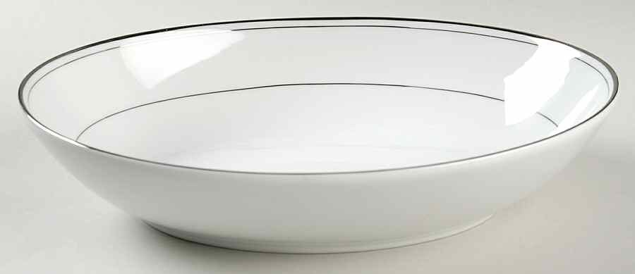 Crown Platino 10" Oval Vegetable Bowl by Yamaka-1