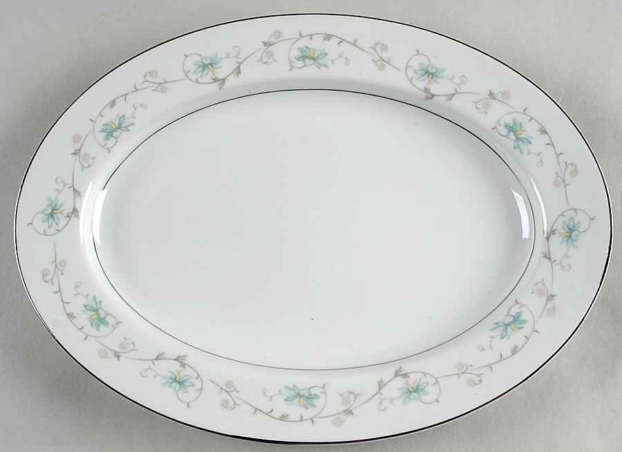 Delicate 12" Oval Serving Platter by Yamaka-1