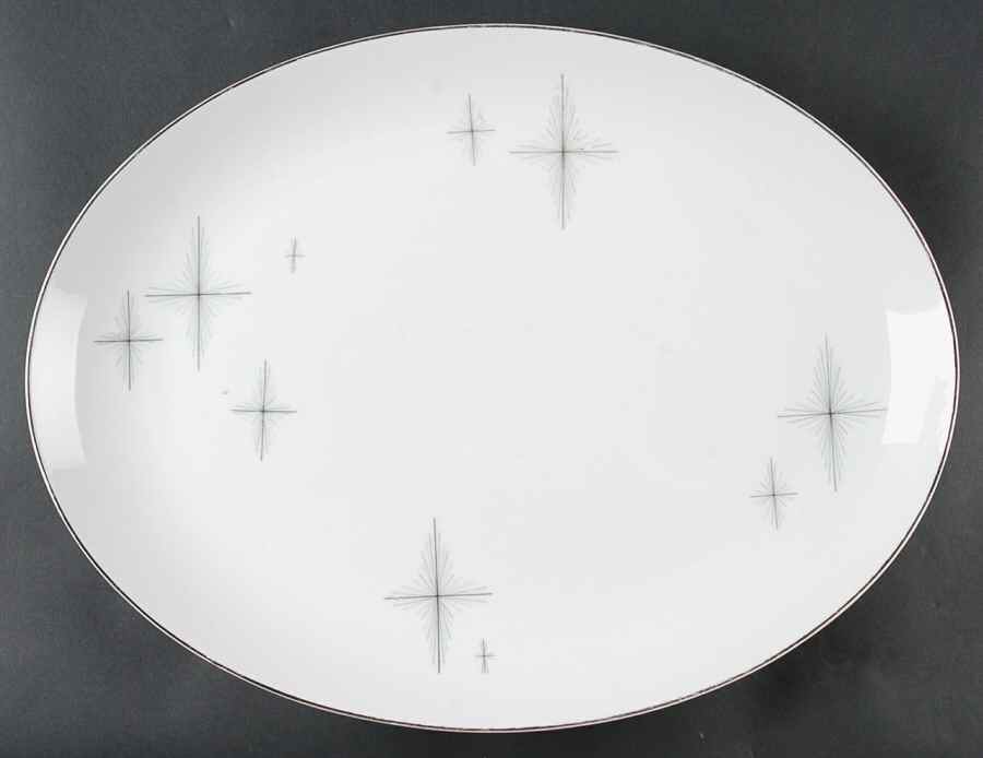 Echo 16" Oval Serving Platter by Yamaka-1