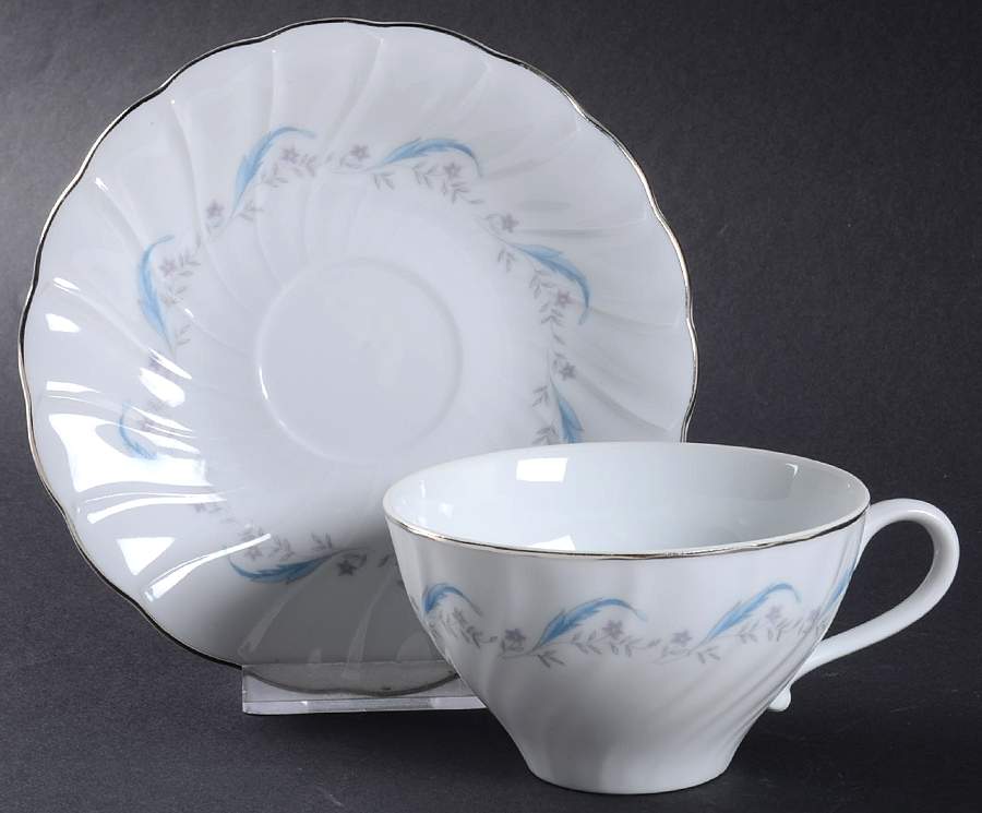 Elegance Flat Cup & Saucer Set by Yamaka-1