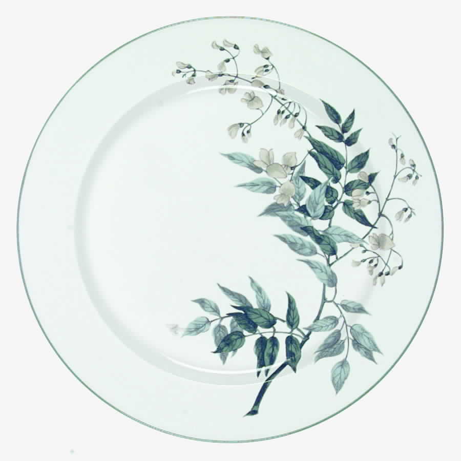 Fantasia Green Dinner Plate by Yamaka-1